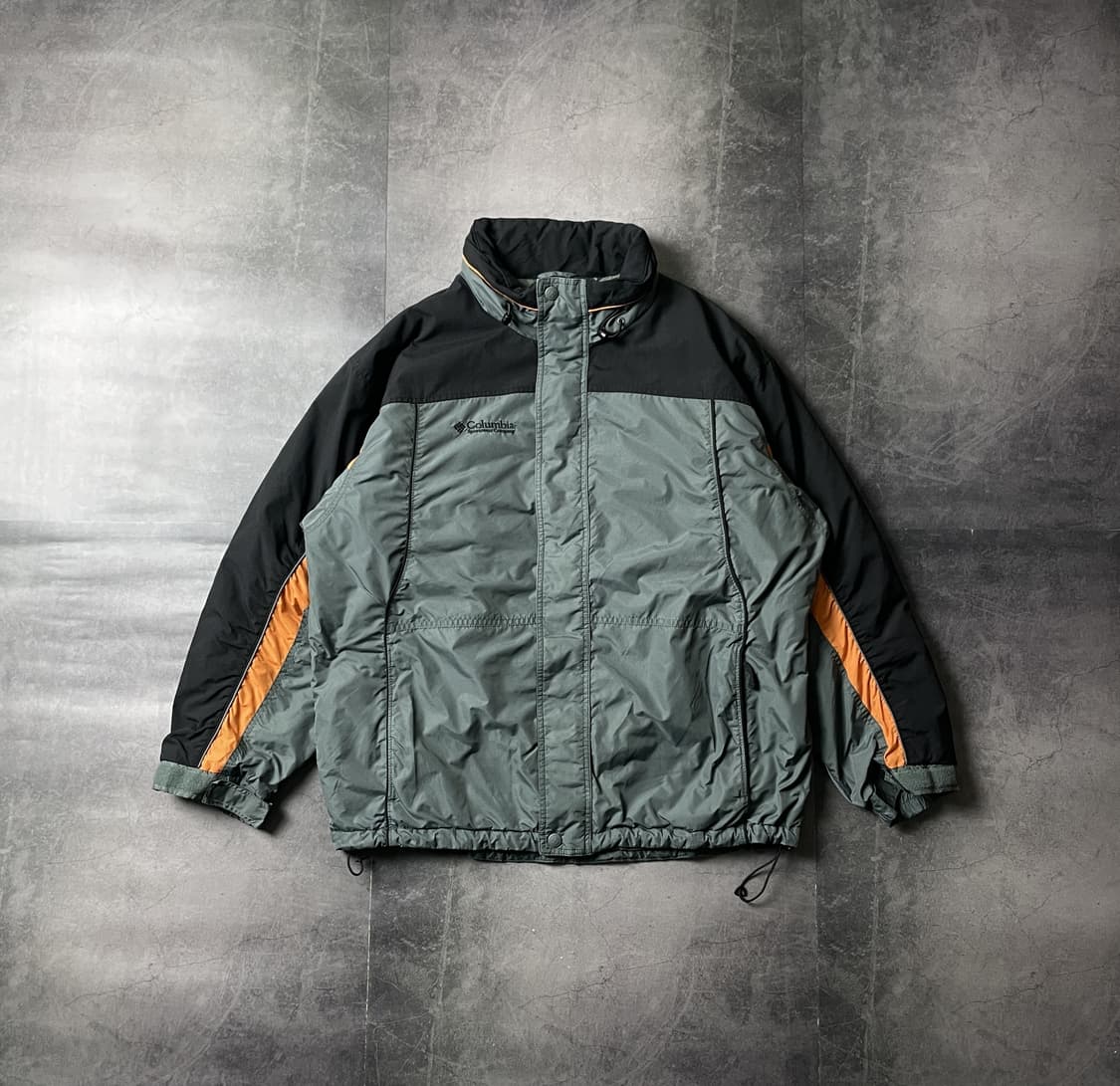 COLUMBIA 컬럼비아 빈티지 카키 후드 윈드브레이커 A00508 상품이미지1