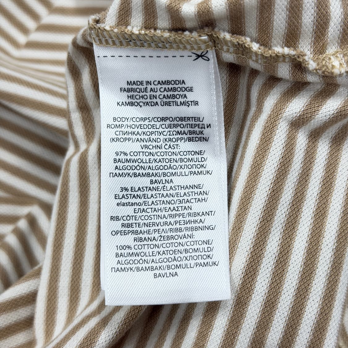 폴로 랄프로렌 QR 커스텀 슬림핏 스트레치 스트라이프 하프 PK 카라티 상품이미지5