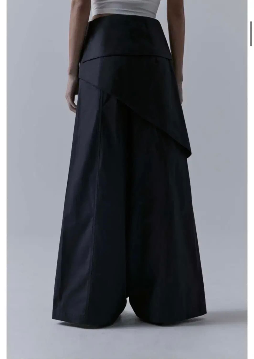 트리밍버드 벨티드 레이어드 랩 팬츠 상품이미지2