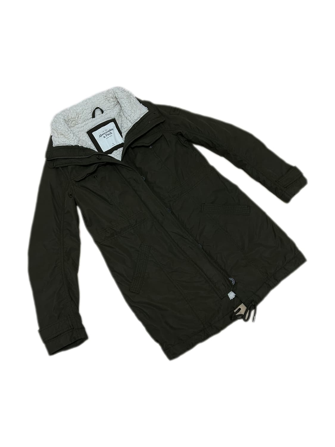 아베크롬비 딥카키 양털 밀리터리 점퍼 상품이미지1