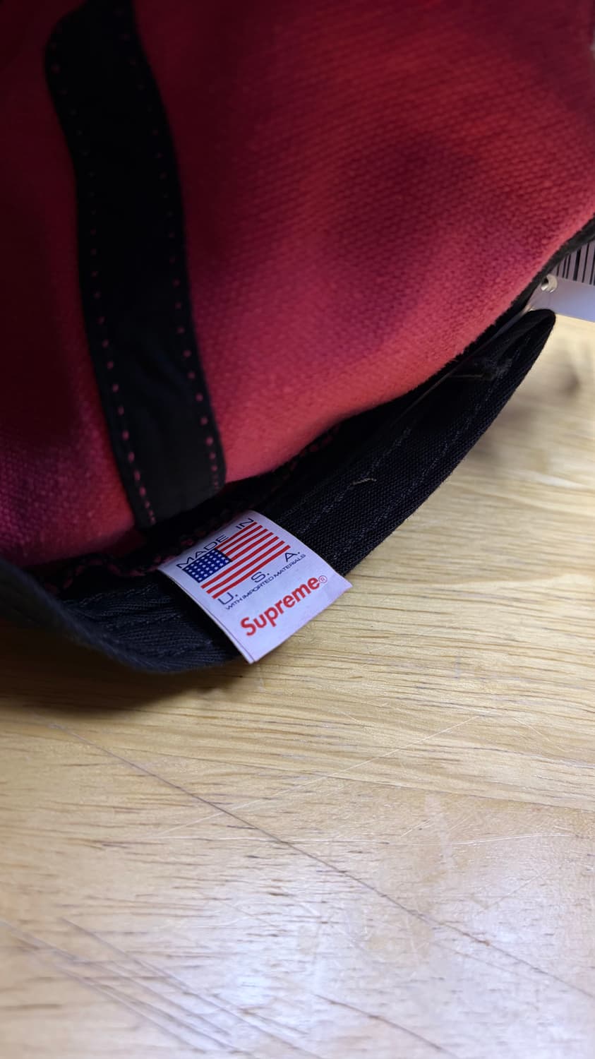 슈프림 23ss 클래식 로고 6패널 캡 모자 핑크 상품이미지6