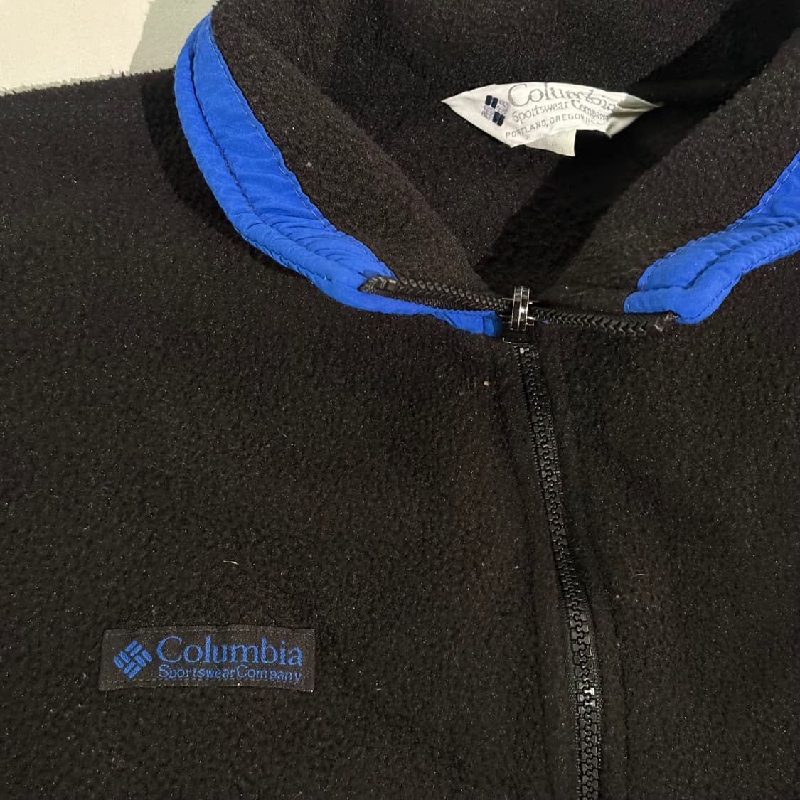 90s USA 🇺🇸 콜롬비아 플리스 신칠라 스냅티 후리스 자켓 상품이미지2