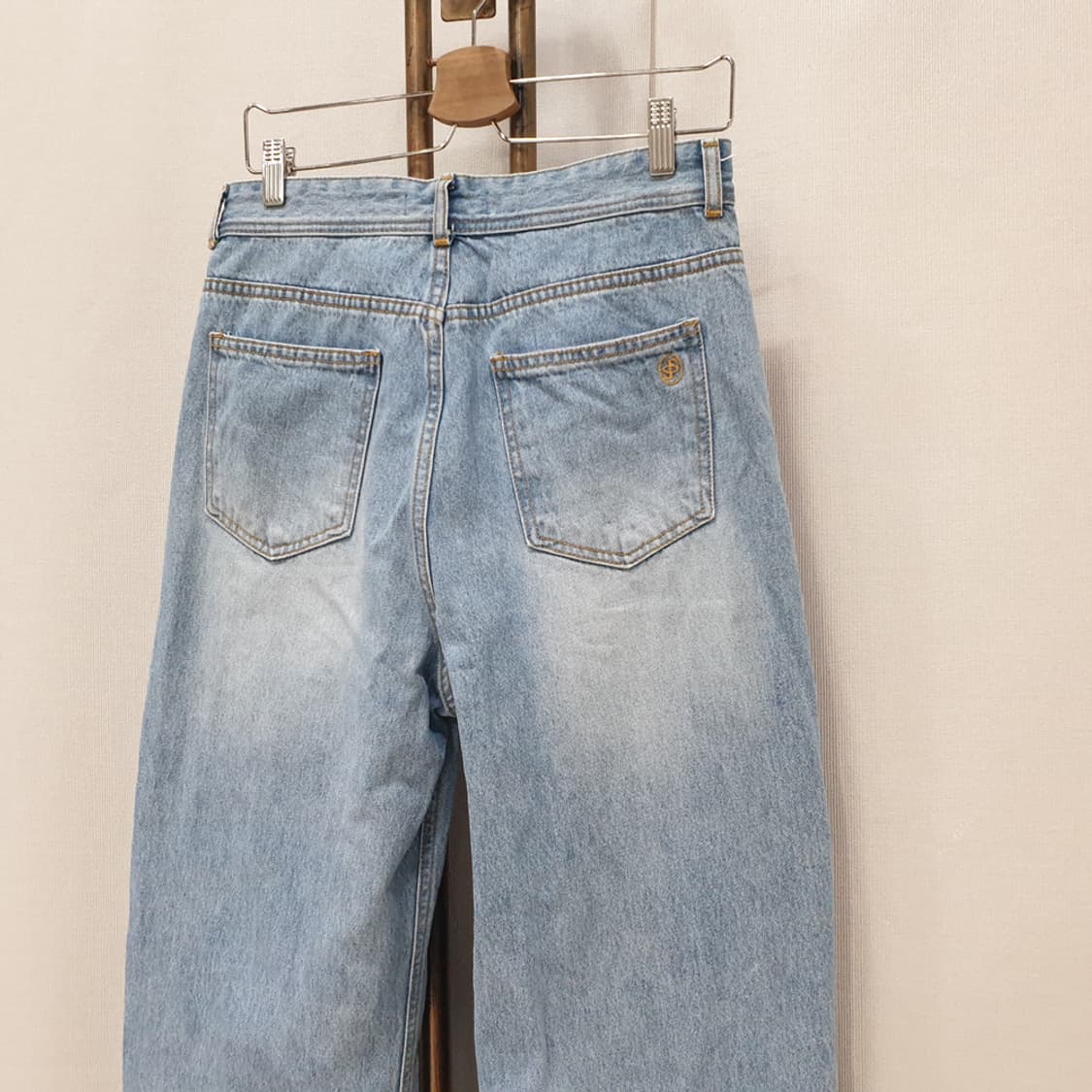 시아쥬 데님 와이드 팬츠 바지 (2사이즈) 상품이미지4