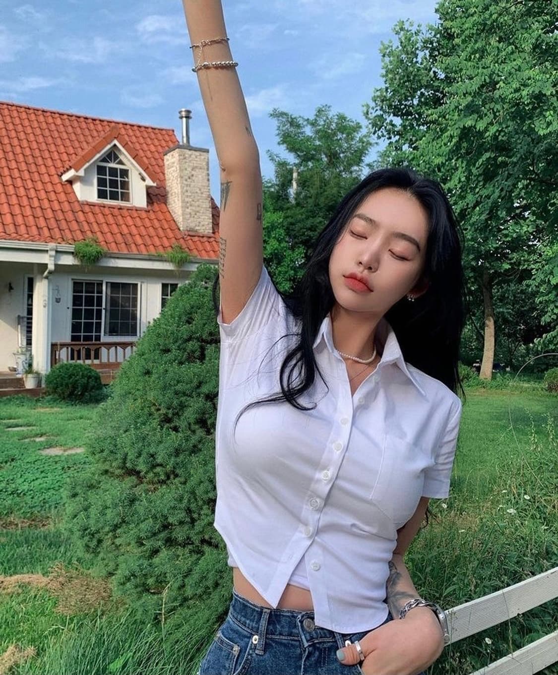 페일제이드 드레스 셔츠 반팔셔츠 (화이트) 상품이미지3