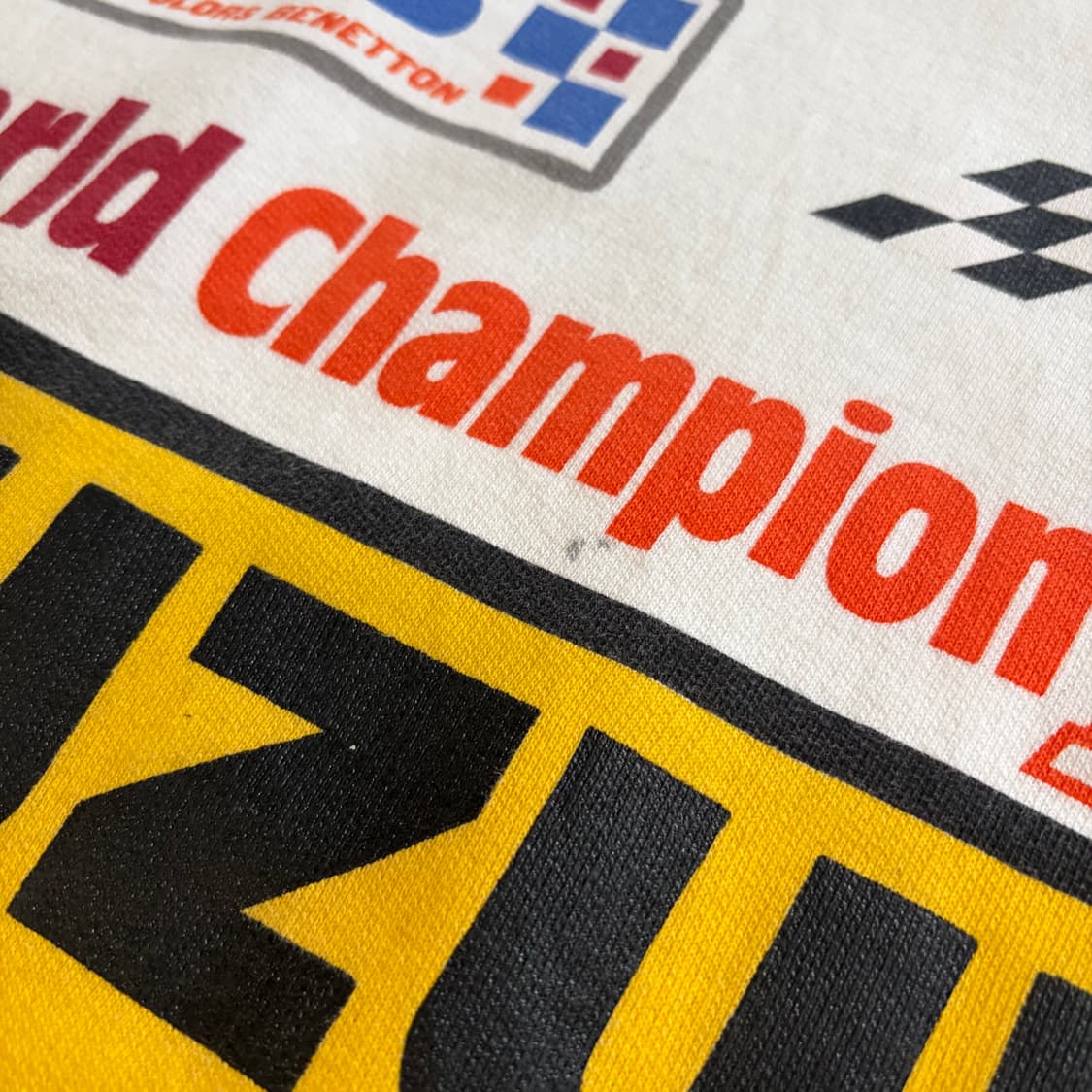 90s 유니티드 컬러 오브 베네통 레이싱 스웻셔츠 M 상품이미지6