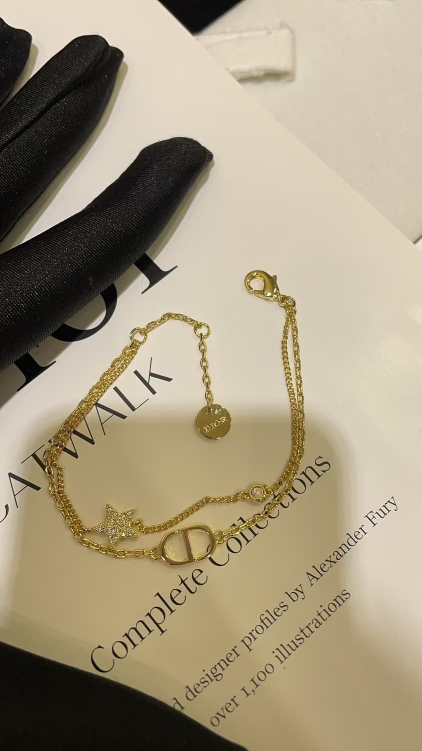 디올 Petit CD 골드더블 팔찌 상품이미지6