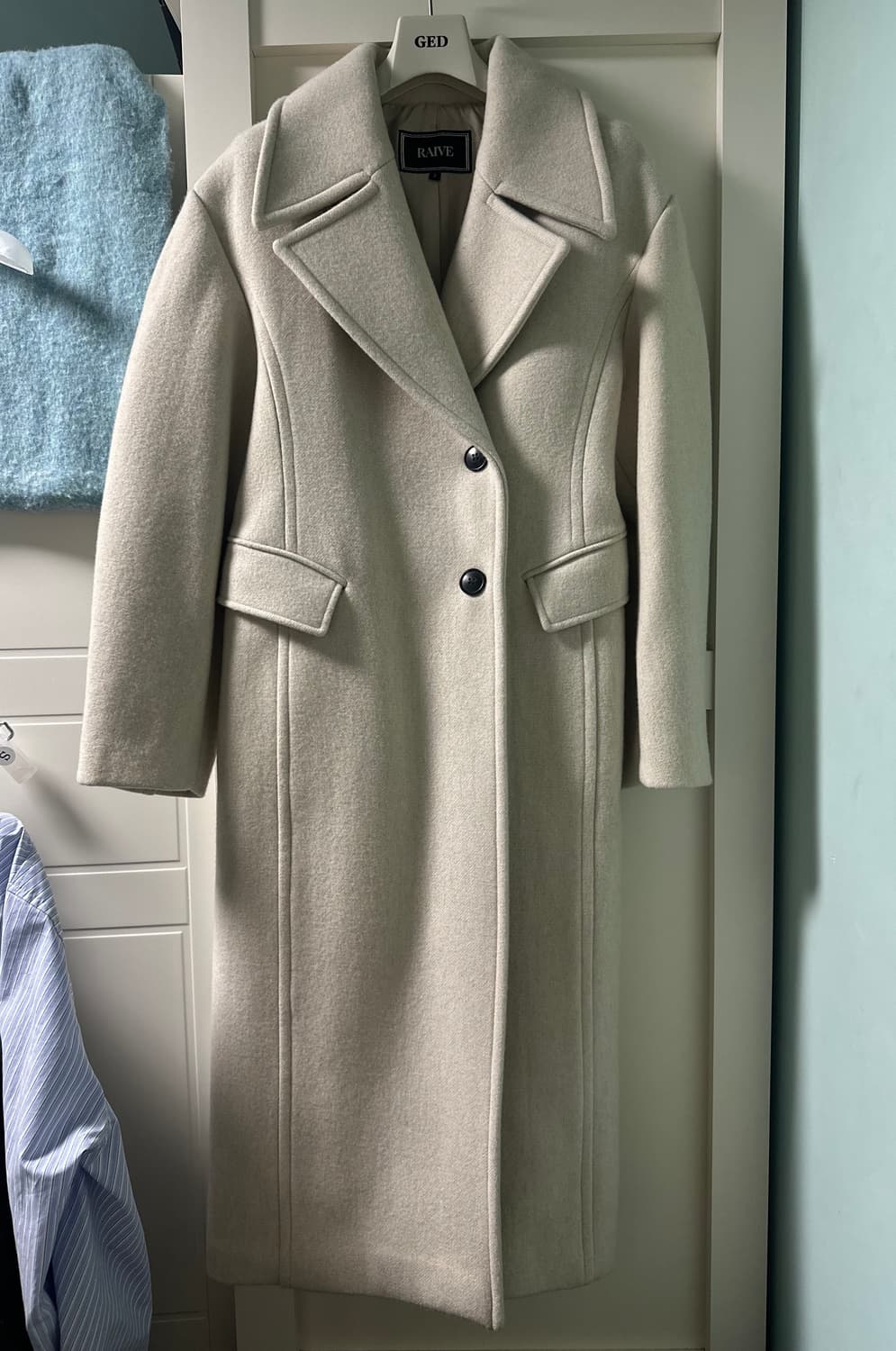 Raive 레이브 아워글래스 울코트 오트밀 2 상품이미지2