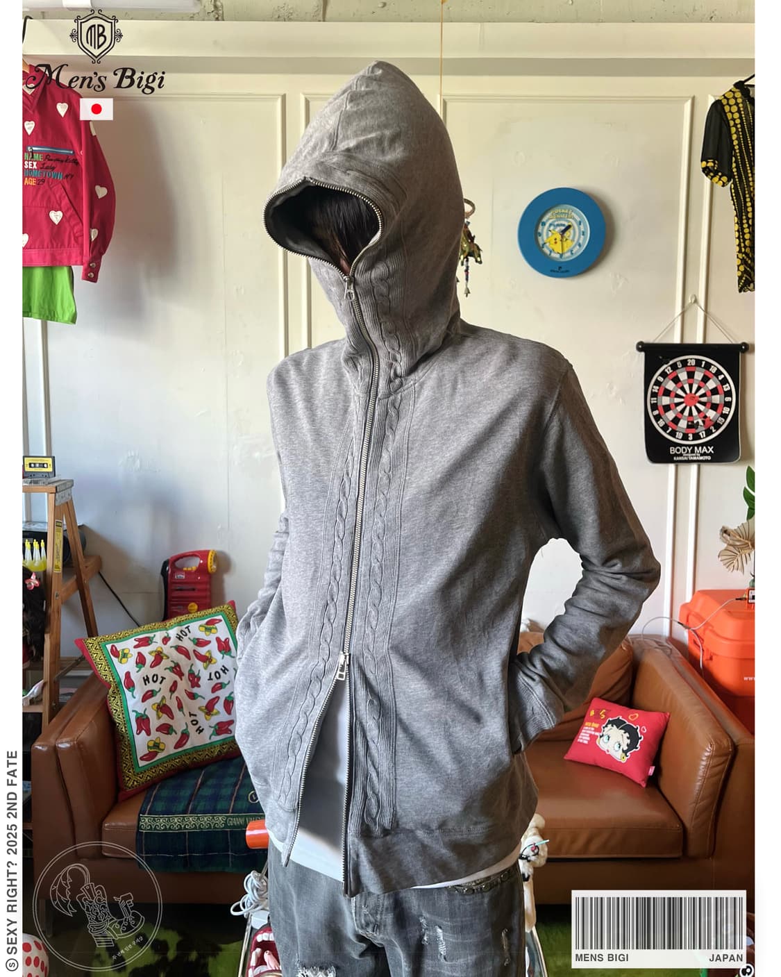 2000s Mens Bigi Full Zip-up Hood Jacket 상품이미지1