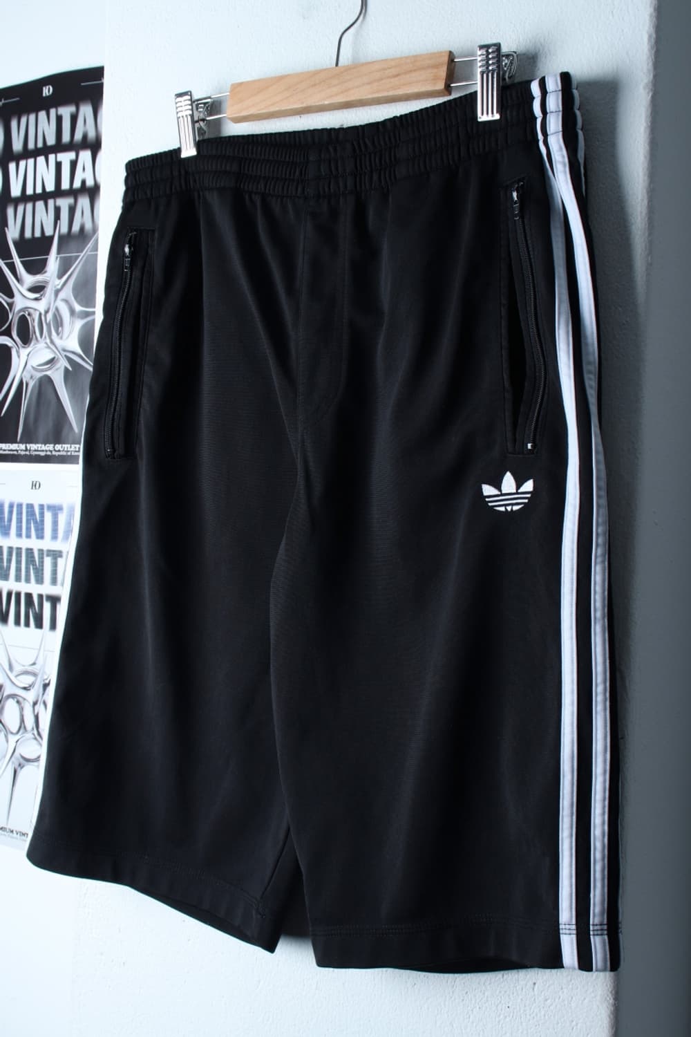 (L-2XL) 아디다스 반바지 팬츠 불꽃 구파버 밴딩 블랙-P9689 상품이미지1