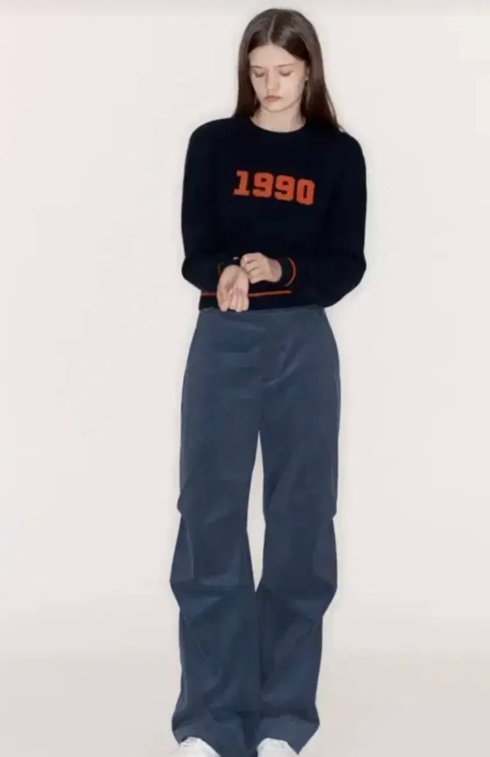 강민경 아비에무아 1990 캐시미어 크루넥 스웨터 사이즈1 상품이미지4