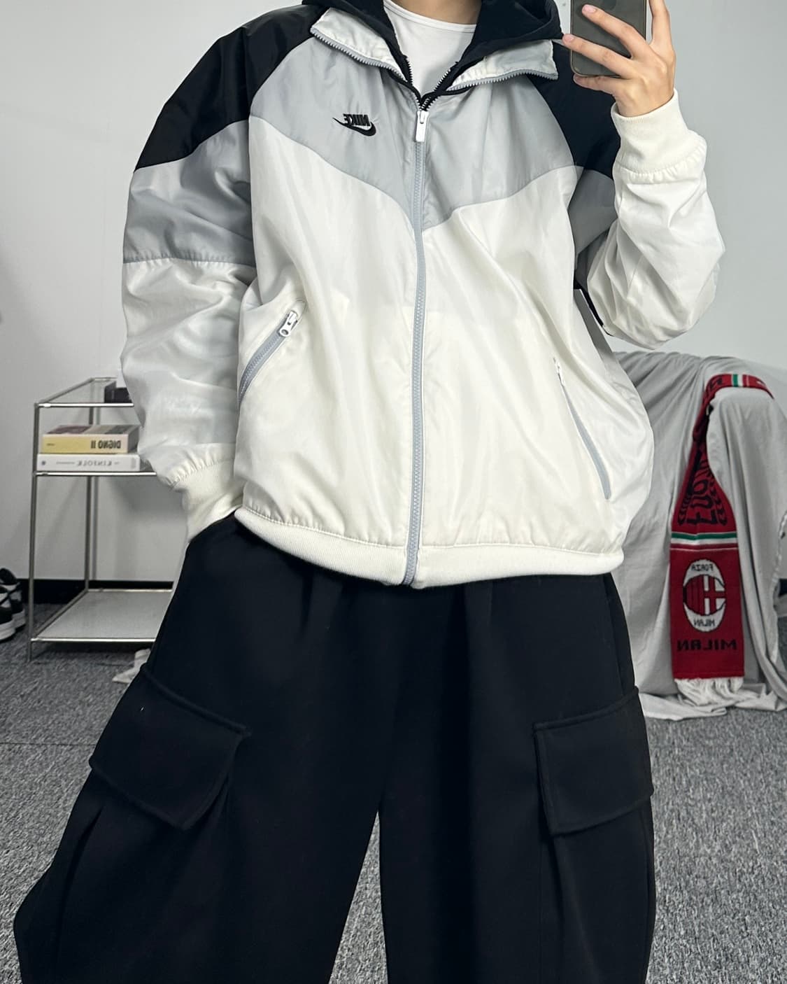 나이키 빅로고 배색 바람막이 XL 상품이미지3