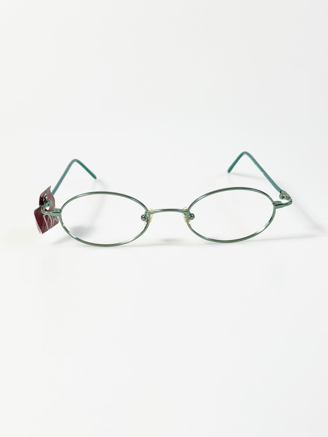 DWC 슬림 오벌 그린 메탈 프레임 빈티지 안경 상품이미지2