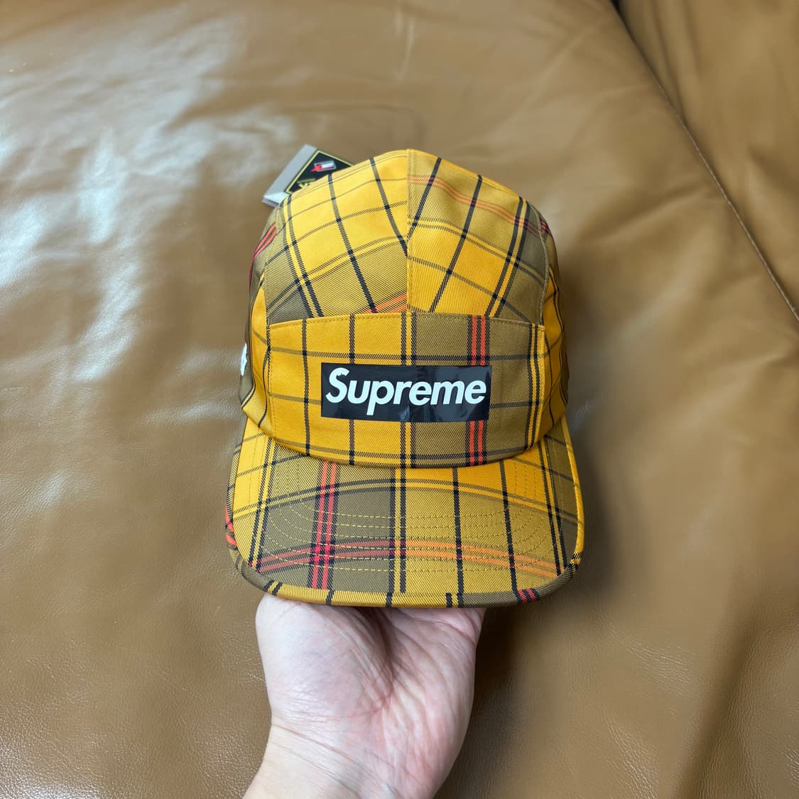 슈프림 캠프캡 모자 박스로고 고어텍스 체크 상품이미지3