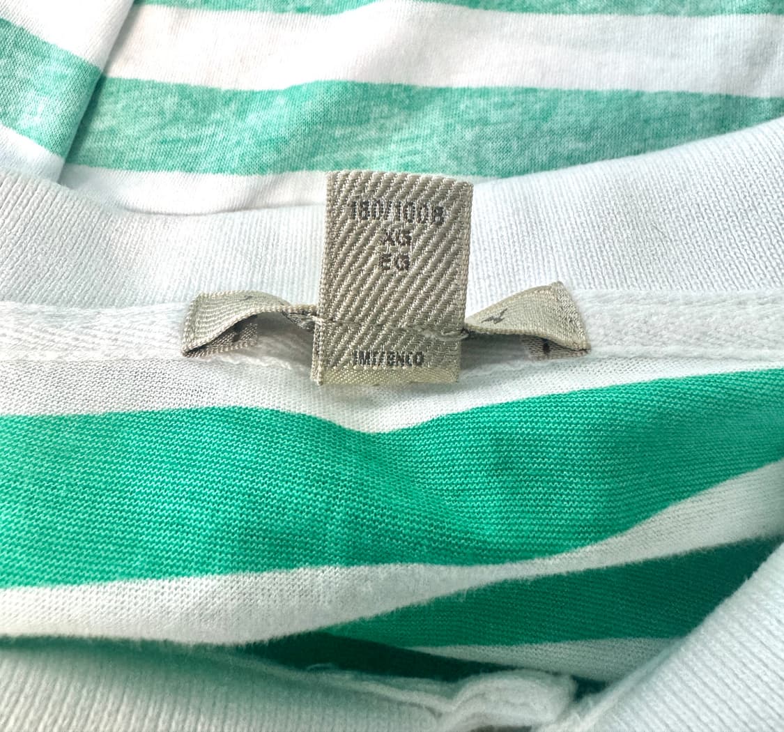 BURBERRY BRIT 버버리 브릿 그린 스트라이프 피케 셔츠 XL 상품이미지7