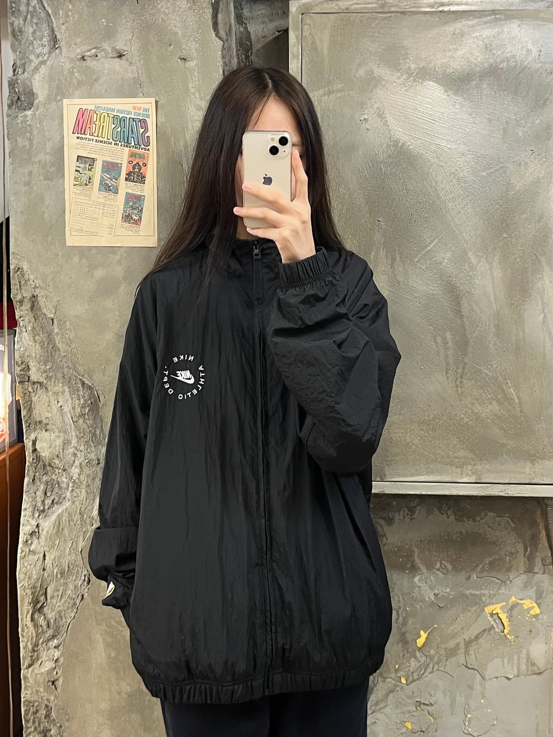 나이키 애슬레틱 우븐 바람막이 집업 블랙 XL #csz457 상품이미지2