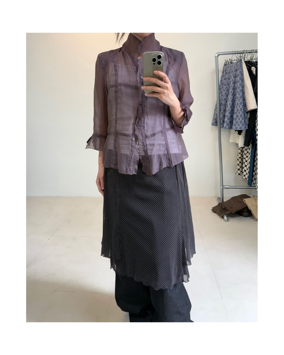 빈티지 시스루 자켓 상품이미지5