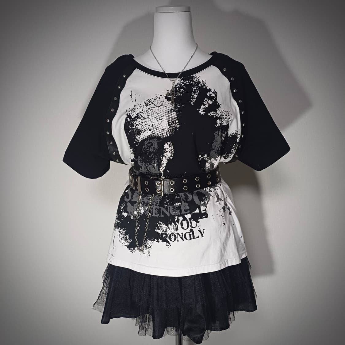 sexpot revenge 고스펑크 해골 반팔 상품이미지1