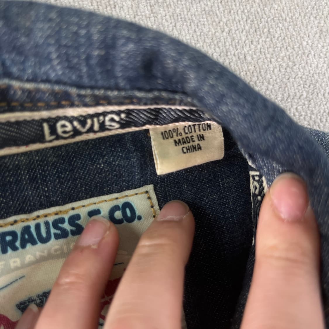 100 리바이스 데님 셔츠 자켓 상품이미지4