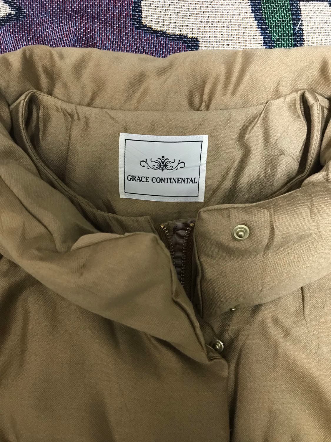 일본 빈티지 골드 다운 숏패딩 상품이미지5