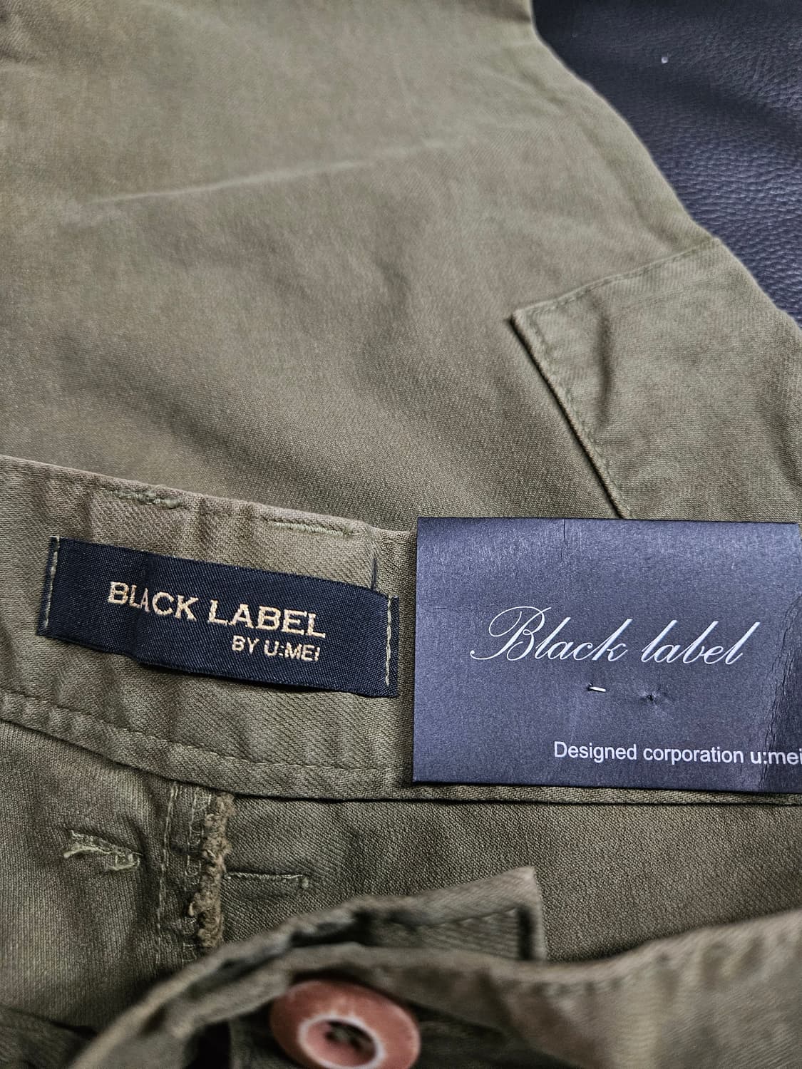 블랙 라벨 카키 남성 슬림핏 허리 29~30 카고팬츠  상품이미지3