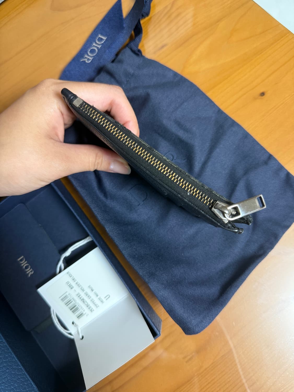 디올 오블리크 지퍼카드지갑 상품이미지4