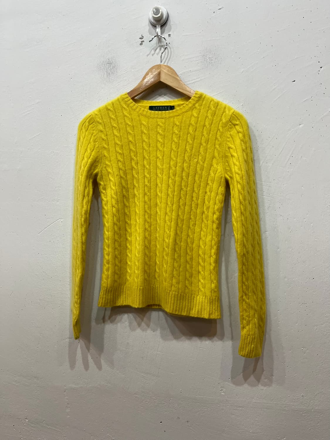 폴로 로렌랄프로렌 캐시미어100% 케이블 니트 S 상품이미지1