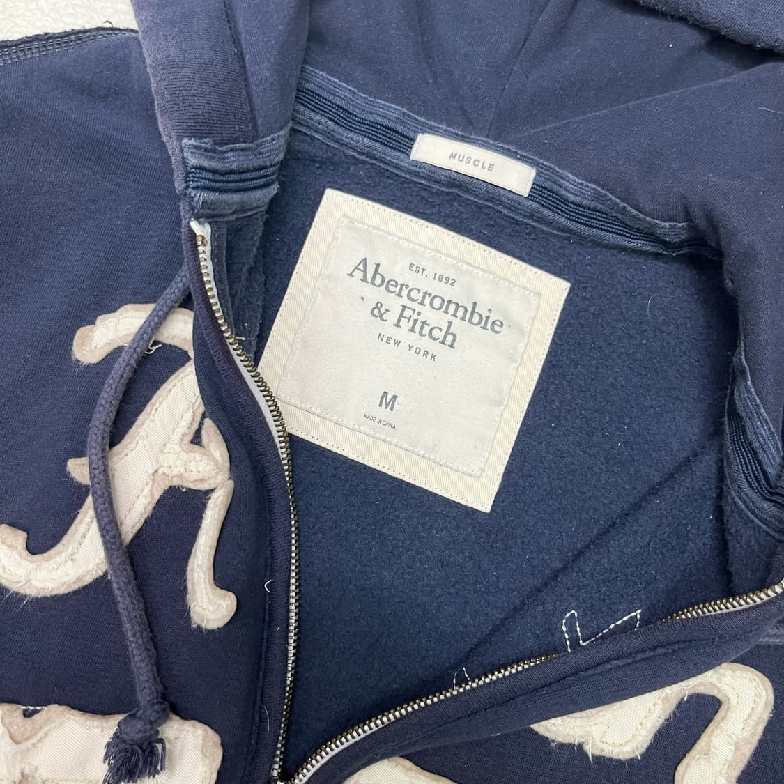 Abercrombie navy hood zip-up 상품이미지7