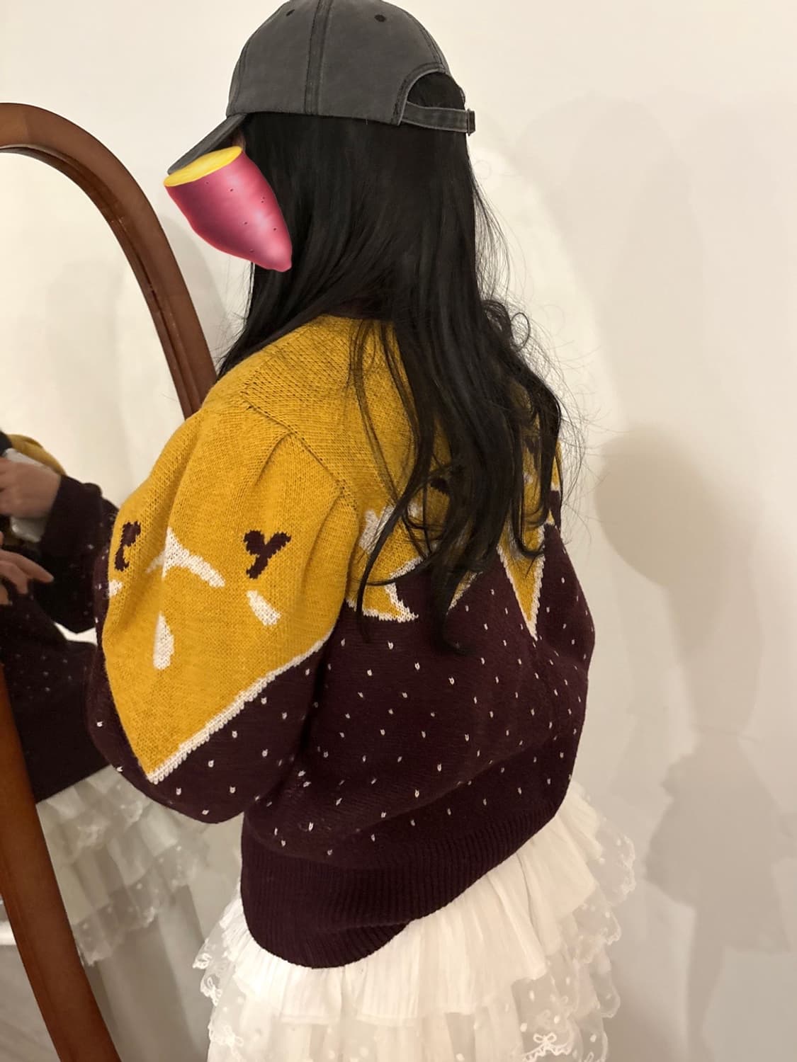 고구마 패턴 니트 상품이미지3