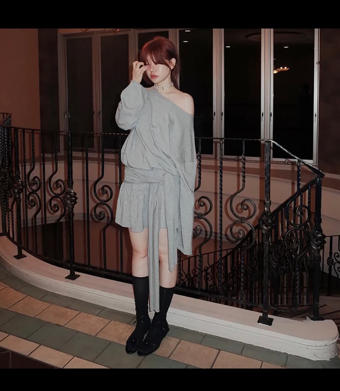 프레클 bow frill skirt  상품이미지1