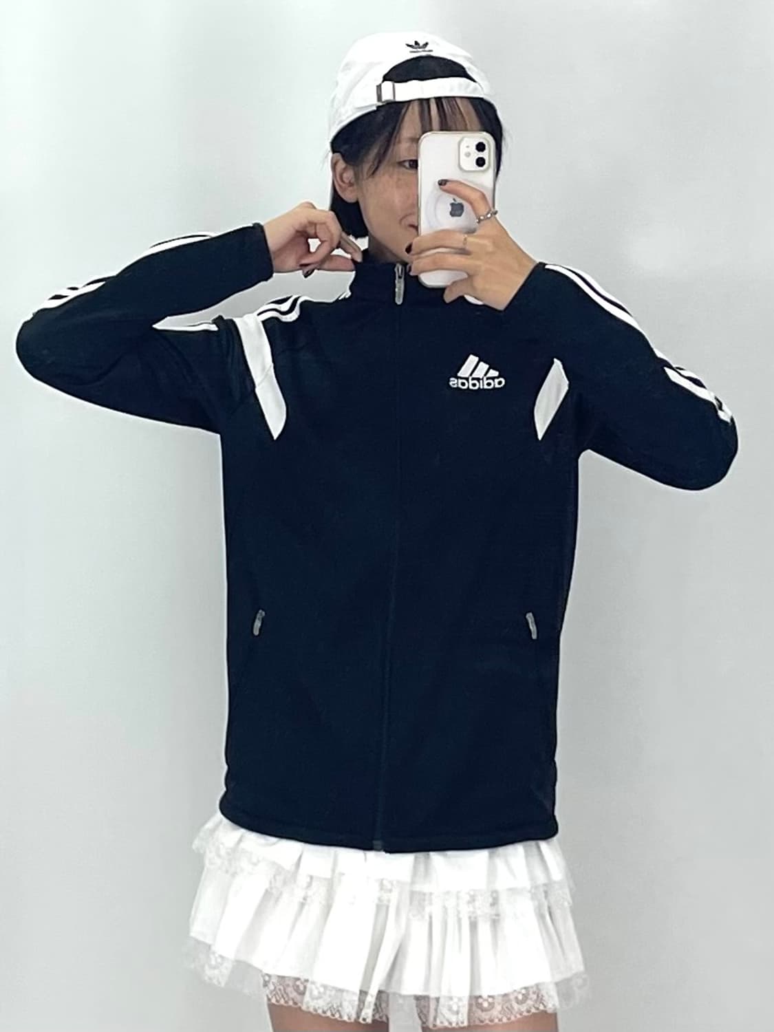 [L]아디다스 여성 블랙 콘트랙 재킷 상품이미지2