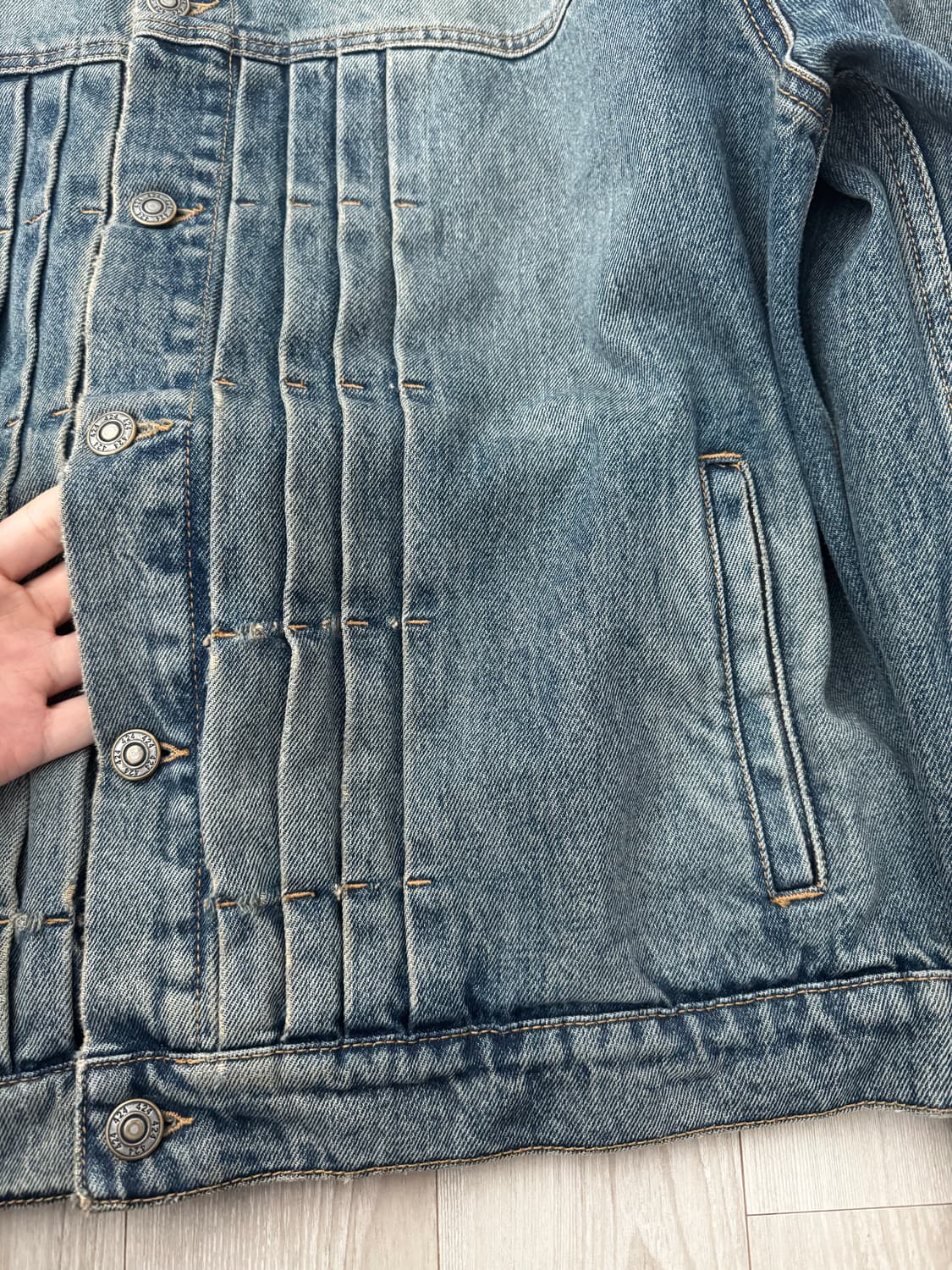 424 데님 자켓 인디고 50 상품이미지3