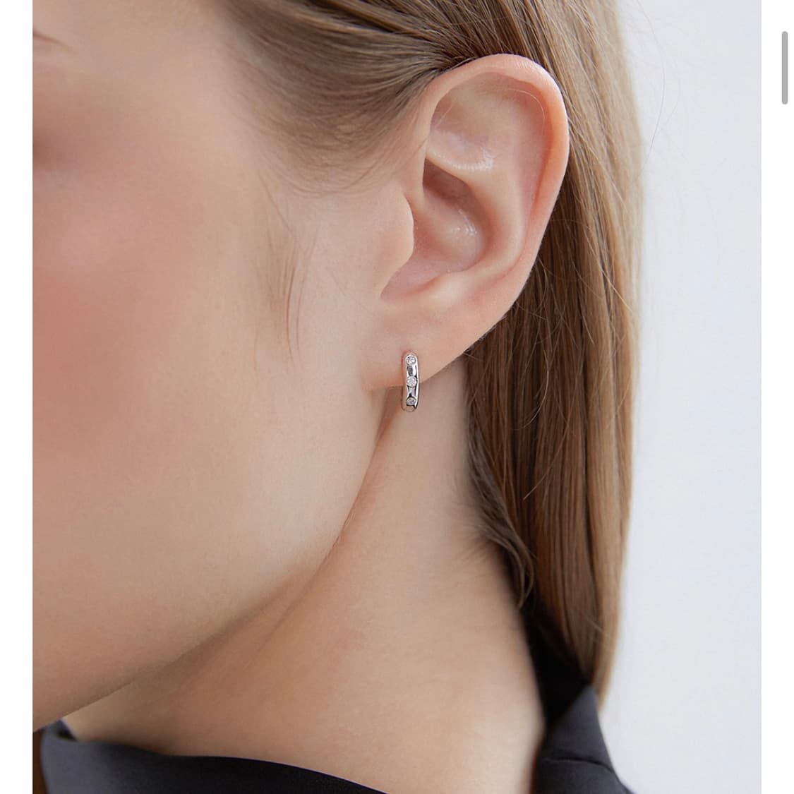 이에르로르 실버 이어링 링귀걸이 / 콜드프레임 브릴피스 수에 상품이미지2