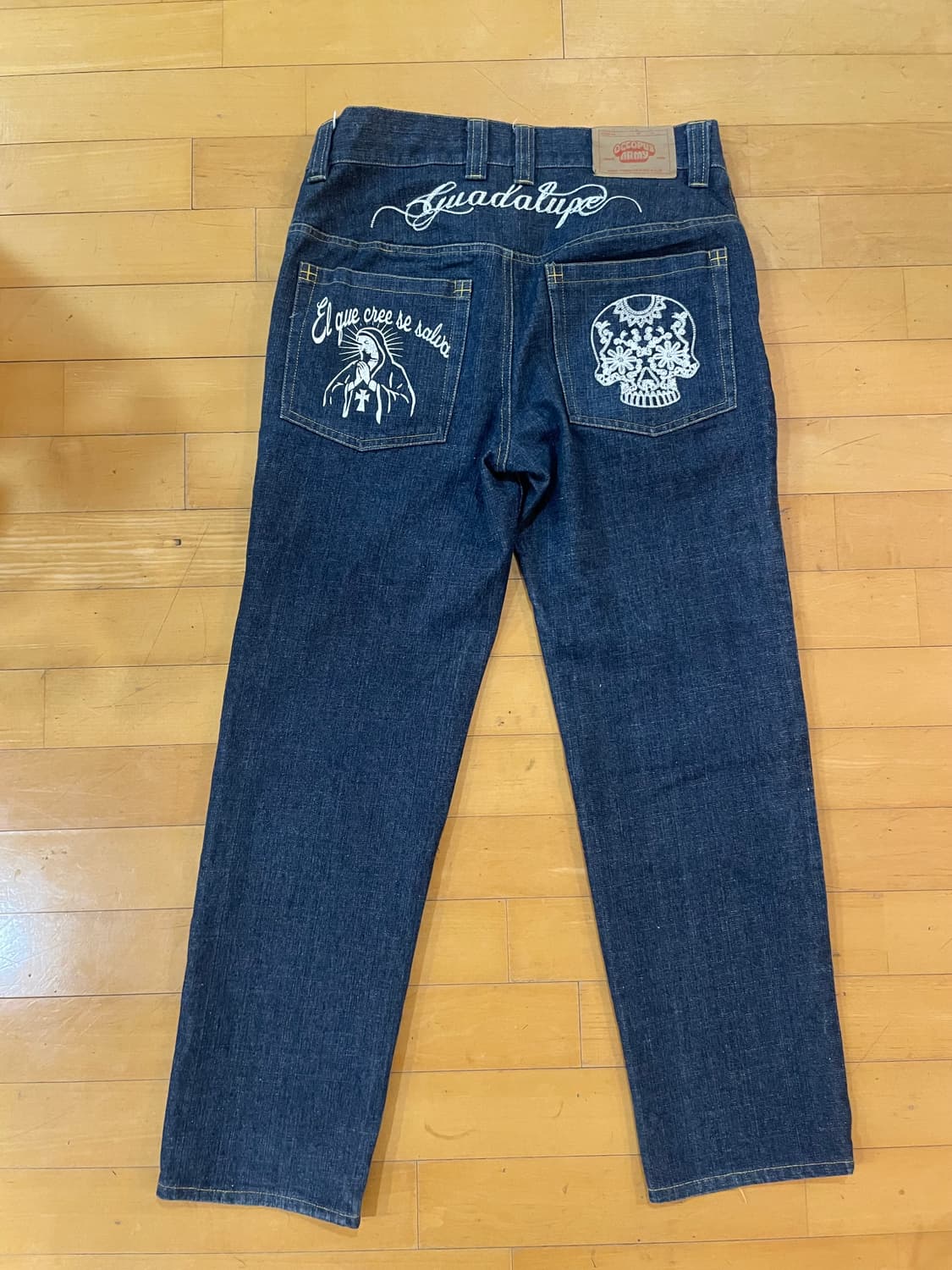 빈티지 데님진 청바지 체인스티치 진 상품이미지2