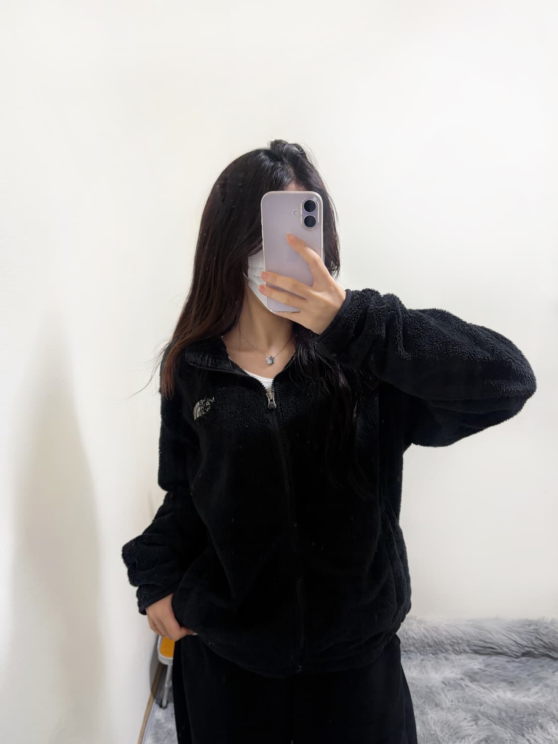 노스페이스 블랙 슬림핏 후리스(L) 상품이미지1