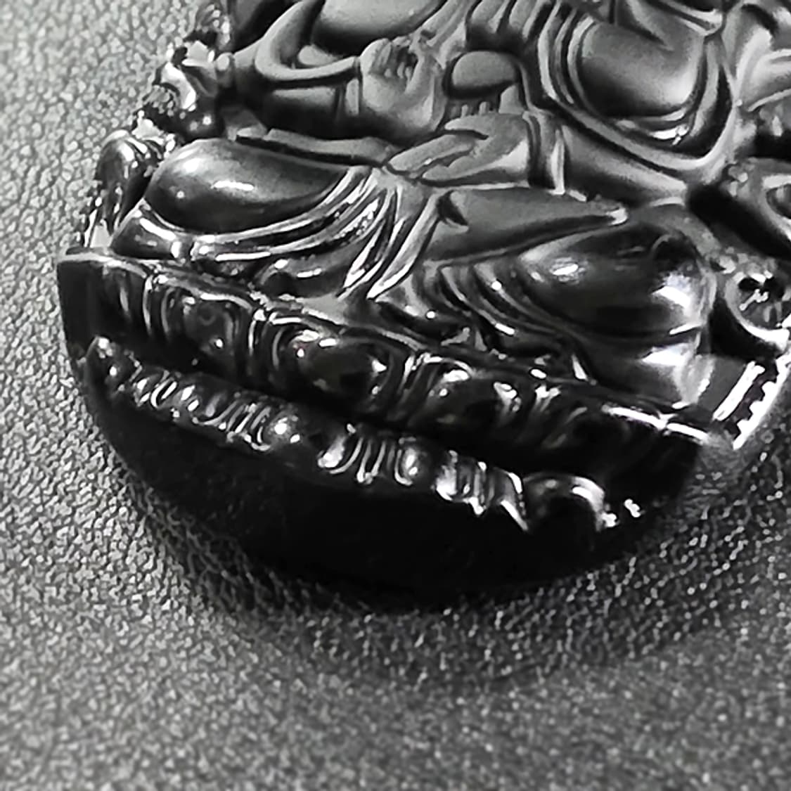 천수관음 흑요석 펜던트 불상 부처님 불교 남자 목걸이 상품이미지2