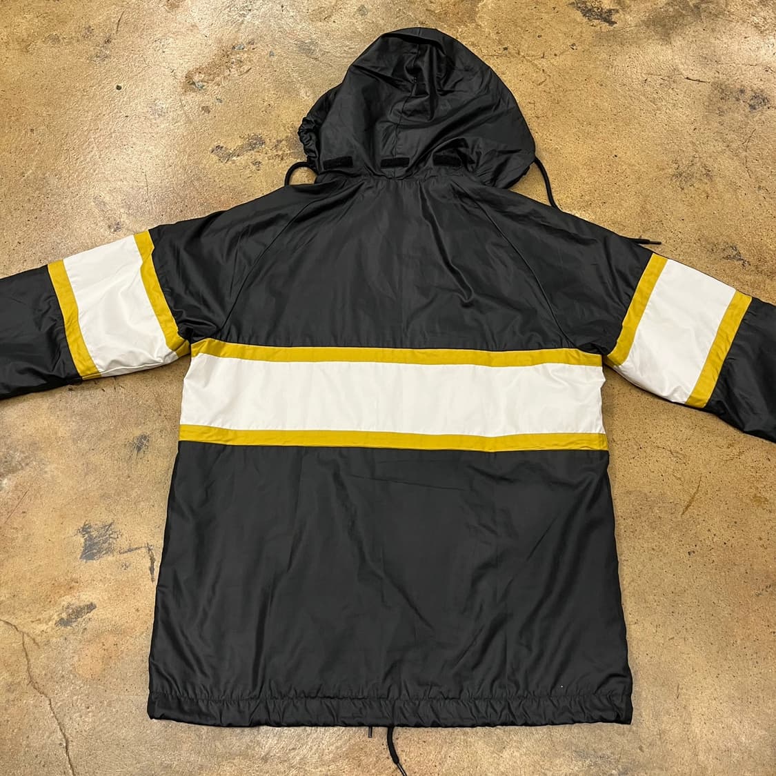 [정품/95] 아디다스 블랙 화이트 옐로우 바람막이 후드집업 b16 상품이미지4