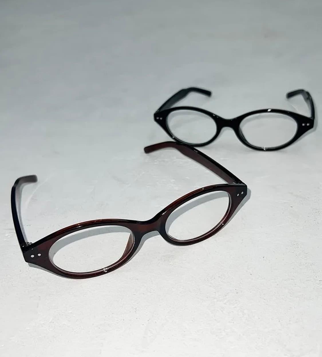 긱시크 스타일 뿔테안경 블랙 상품이미지1