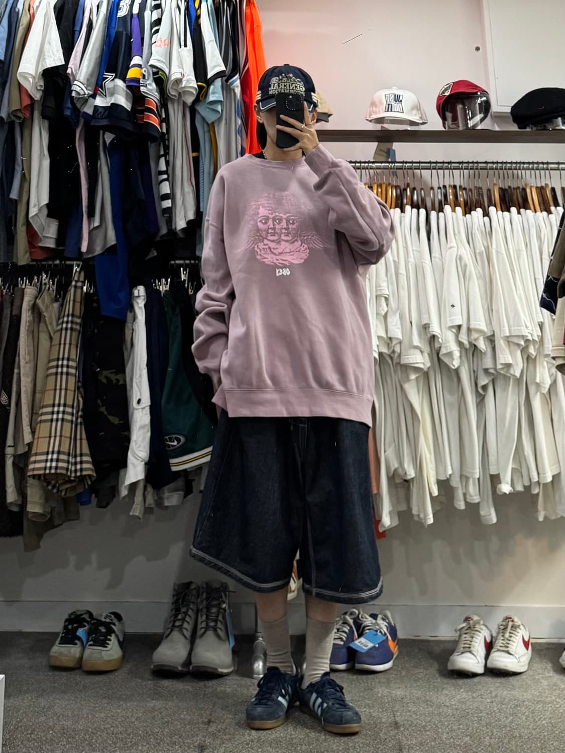 오베이 앤젤 비젼 피그먼트 맨투맨   상품이미지8