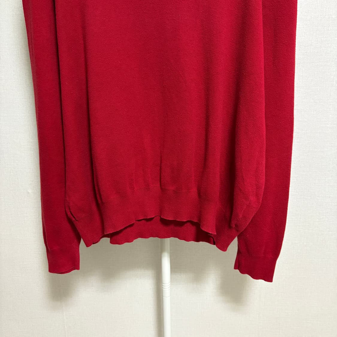 폴로 랄프로렌 피마코튼 V넥 니트 / 레드, XL 상품이미지3