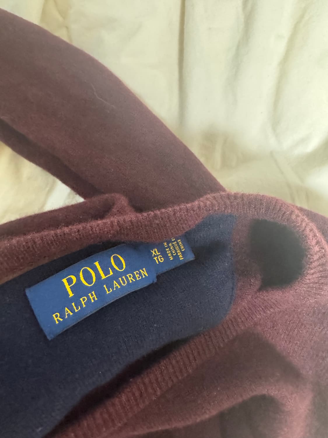 폴로 버건디 니트 상품이미지3