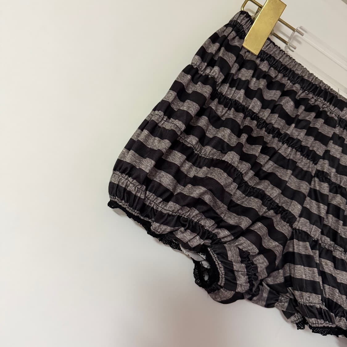 새상품 여자 스트라이프 레이스 팬츠 상품이미지2