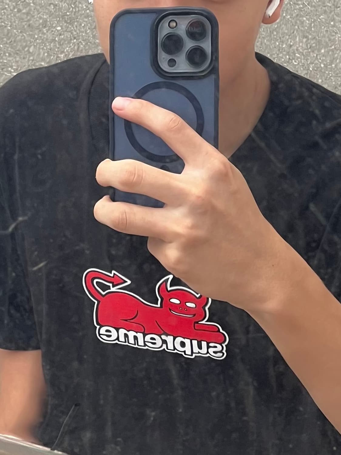 슈프림x토이머신 반팔 M 상품이미지2