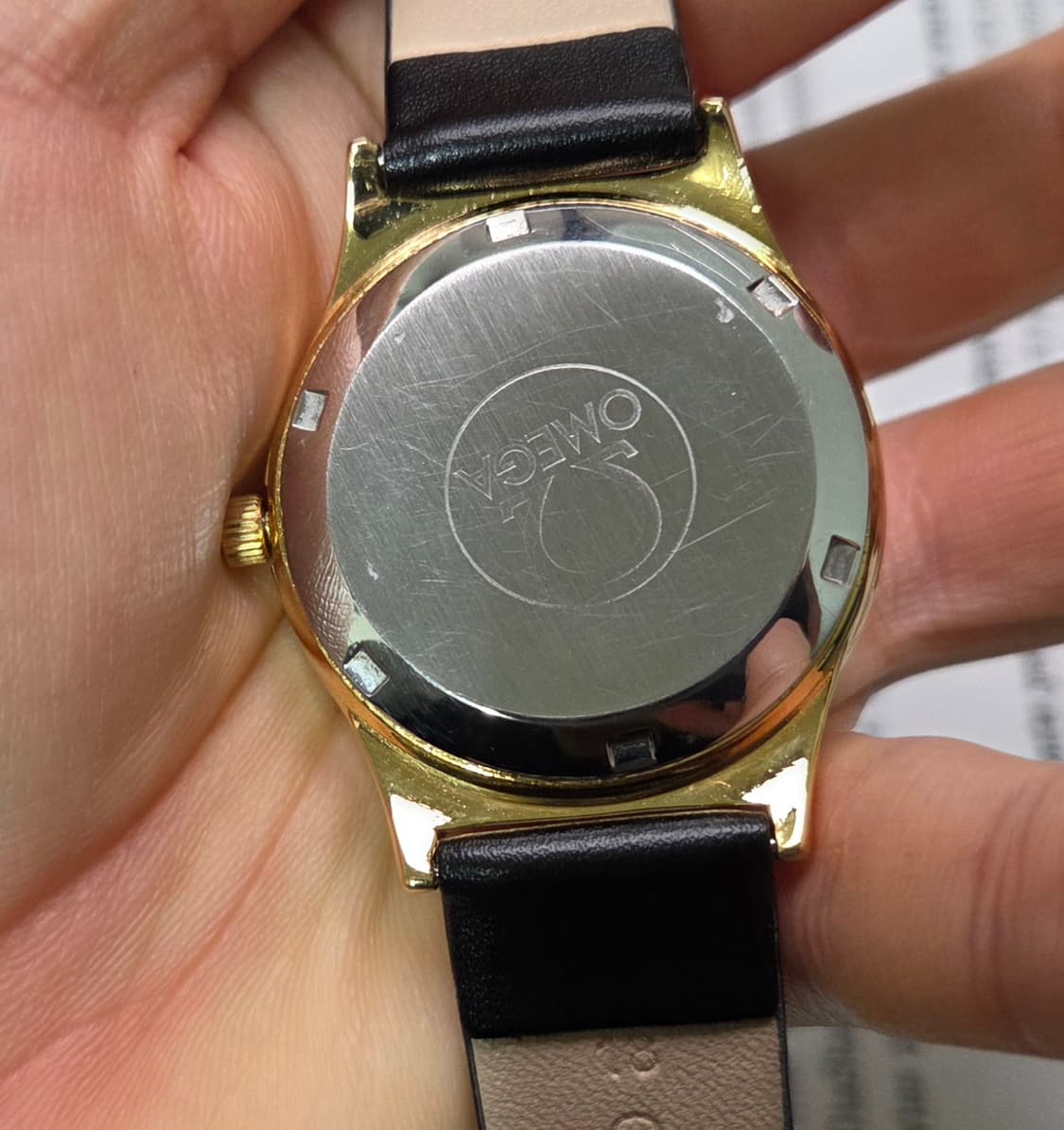 빈티지 오메가 제네브 올금장 오리지널 샴골판 데이데이트 오토매틱 상품이미지6