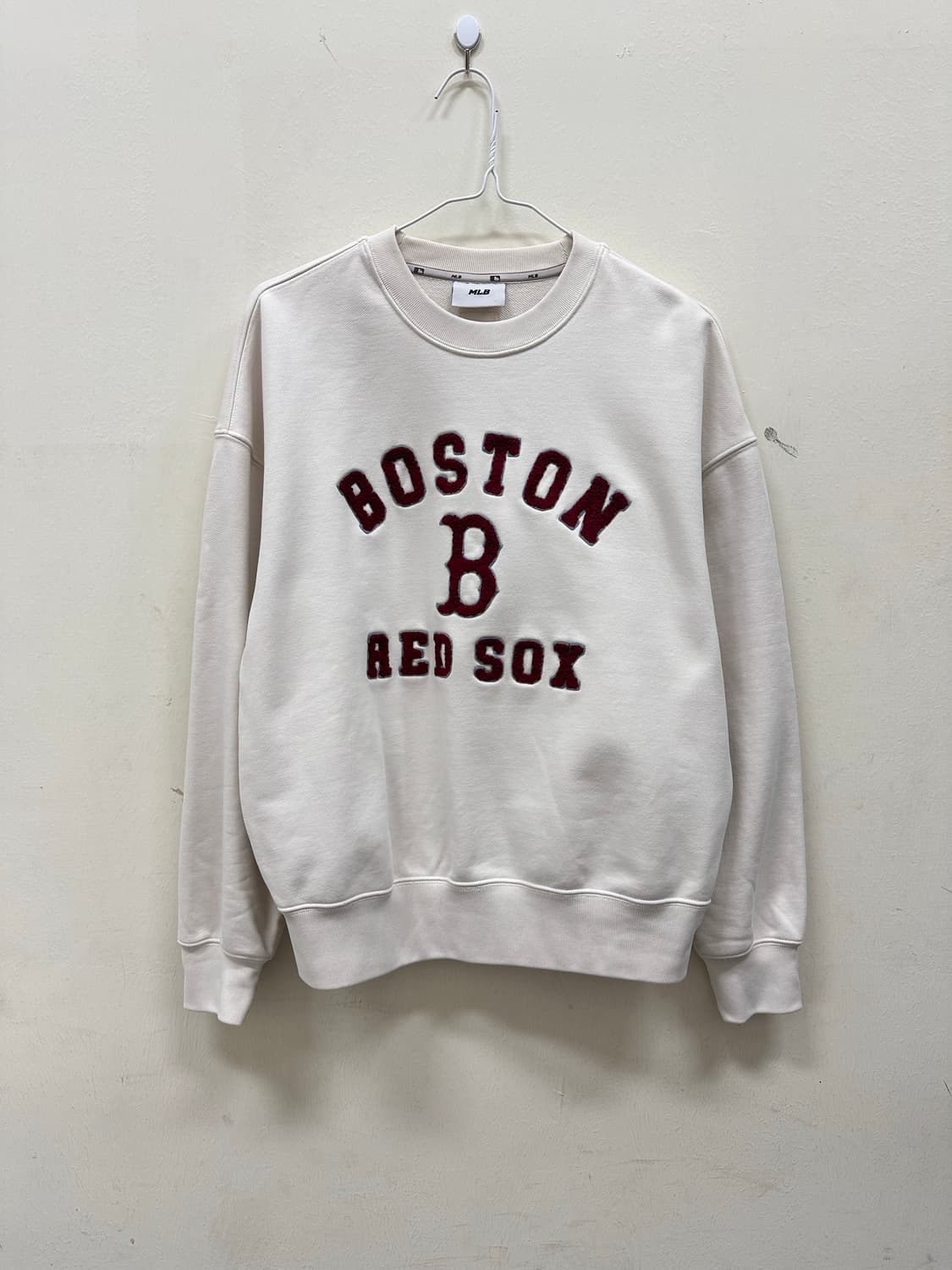 MLB 보스턴 크림 버건디 맨투맨 상품이미지4
