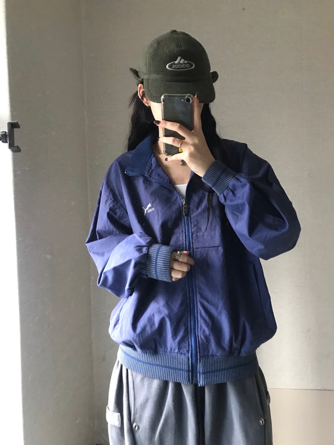 퓨마 올드스쿨 네이비 바람막이 상품이미지4