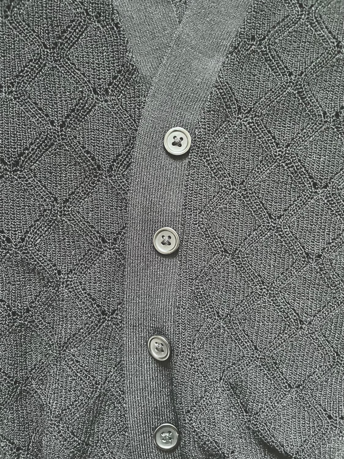 ZARA Black Crop Knit Cardigan 상품이미지4
