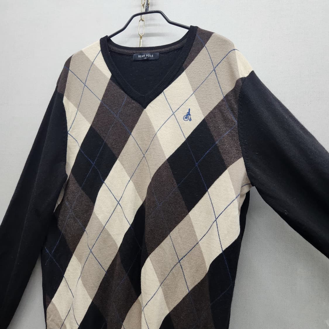 빈폴 아가일 패턴 울 니트 100(L) 상품이미지2