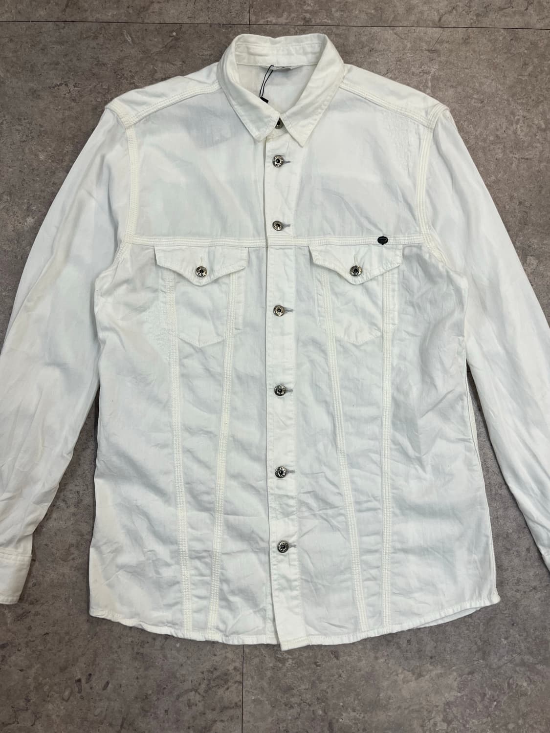 디젤 웨스턴 셔츠 화이트 #csz4167 상품이미지4