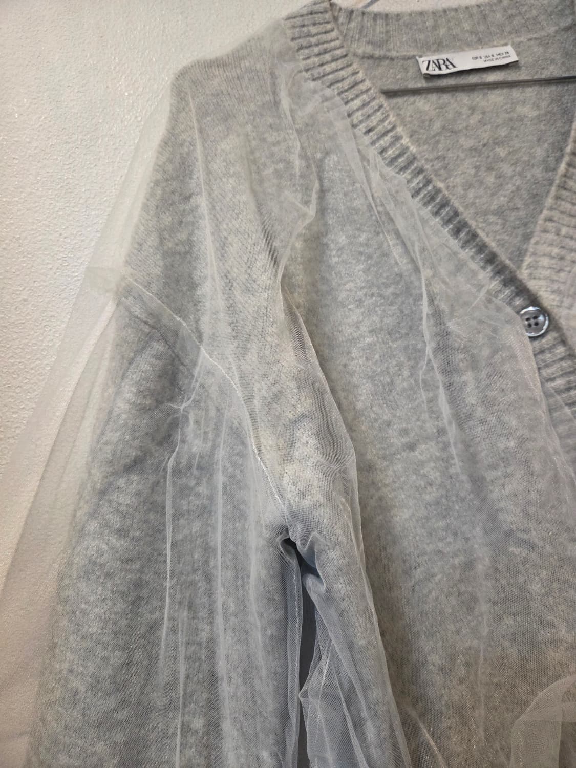 자라 시스루 가디건 상품이미지3