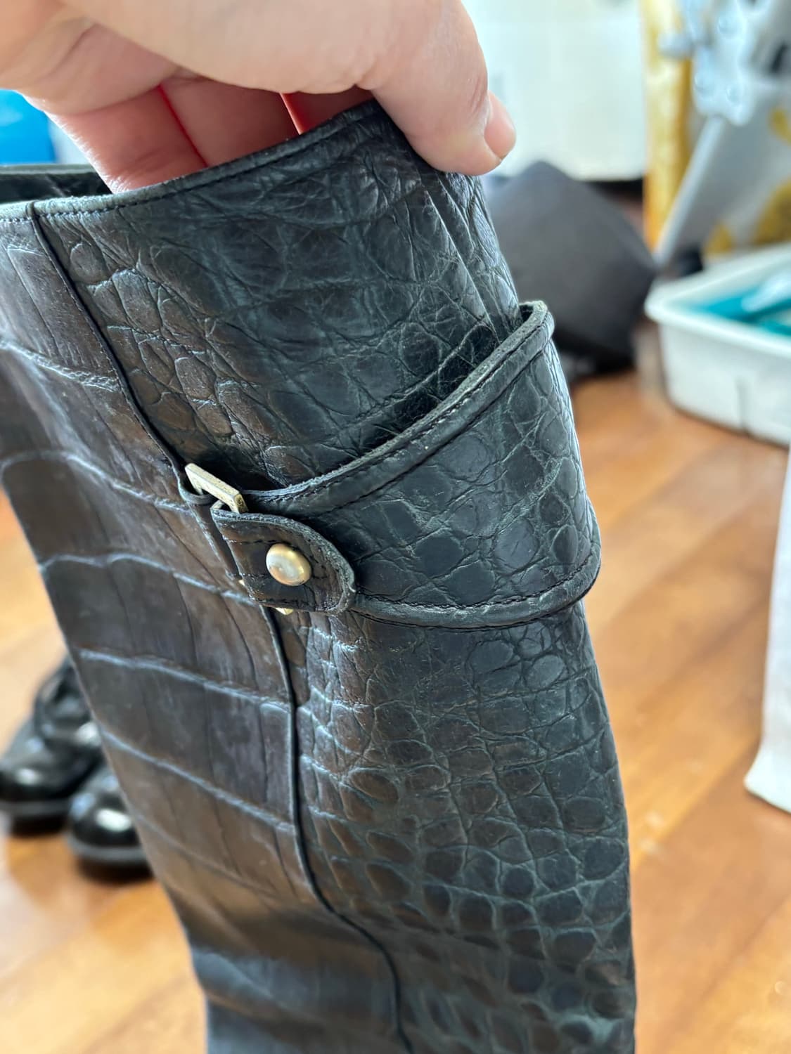 타임 뱀가죽 부츠 상품이미지4